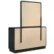 Cavelle Black 6 Drawer Dresser With Mirror