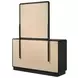Cavelle Black 6 Drawer Dresser With Mirror