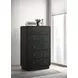 Cavelle Black 5 Drawer Chest