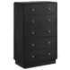 Cavelle Black 5 Drawer Chest