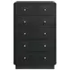 Cavelle Black 5 Drawer Chest