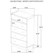 Cavelle Black 5 Drawer Chest