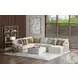Tori Birch 154" RAF Sectional with Ottoman
