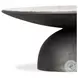 Corbett River Grey Marble Round Coffee Table
