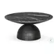 Corbett Polished Black Marble Small Round Occassional Table Set