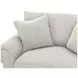 Barrett Natural Upholstered Chair and A Half with Pillows