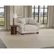 Barrett Natural Upholstered Chair and A Half with Pillows