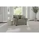 Barrett Stone Upholstered Chair and A Half with Pillows