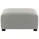 Barrett Stone Upholstered Square Cocktail Ottoman
