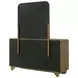 Amsbury Nutmeg 6 Drawer Dresser With Mirror