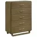 Amsbury Nutmeg 5 Drawer Chest