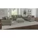 Barrett Stone Upholstered Square Cocktail Ottoman