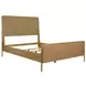 Arini Sand Wash King Upholstered Panel Bed