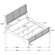 Arini Sand Wash King Upholstered Panel Bed