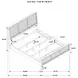 Arini Sand Wash and Natural California King Panel Bed
