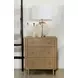 Arini Sand Wash 3 Drawer Nightstand