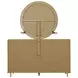 Arini Sand Wash 8 Drawer Dresser with Mirror