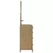 Arini Sand Wash 8 Drawer Dresser with Mirror