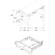 Arini Sand Wash 2 Drawer Vanity Desk