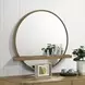 Arini Sand Wash Round Vanity Wall Mirror