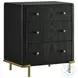 Arini Black and Cream Upholstered Panel Bedroom Set