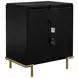 Arini Black 3 Drawer Nightstand