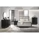 Arini Black 3 Drawer Nightstand