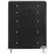 Arini Black and Cream Upholstered Panel Bedroom Set