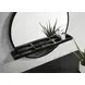 Arini Black Round Vanity Wall Mirror