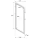 Arini Black Cane Weave Full Length Standing Floor Mirror