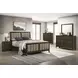 Wilkes Dark Cocoa Full Upholstered Panel Bed