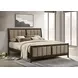 Wilkes Brown California King Upholstered Panel Bed