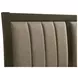 Wilkes Brown California King Upholstered Panel Bed
