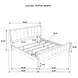 Wilkes Brown California King Upholstered Panel Bed