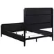 Brookmead Black and Ivory California King Upholstered Panel Bed