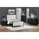 Brookmead Black and Ivory California King Upholstered Panel Bed