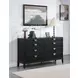 Brookmead Black 8 Drawer Dresser