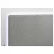 Caraway White and Gray California King Upholstered Panel Bed with LED