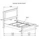 Caraway White And Gray Queen Upholstered Panel Bed