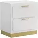 Caraway White And Gray Panel Bedroom Set