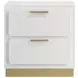 Caraway White And Gray Panel Bedroom Set