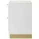 Caraway White 2 Drawer Nightstand