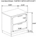 Caraway White 2 Drawer Nightstand