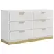 Caraway White And Gray Panel Bedroom Set