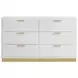 Caraway White And Gray Panel Bedroom Set