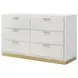Caraway White And Gray Panel Bedroom Set