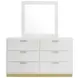 Caraway White And Gray Panel Bedroom Set