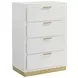 Caraway White 4 Drawer Chest