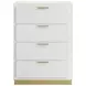 Caraway White 4 Drawer Chest