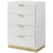 Caraway White 4 Drawer Chest